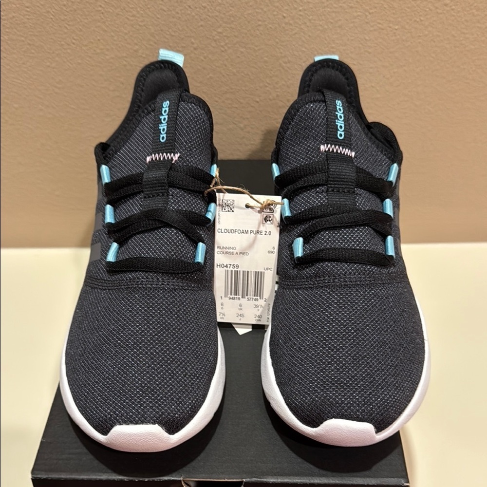 Adidas Cloudfoam Pure 2.0 Women’s Size 7.5 Running Shoes Navy Blue H04759-Z022 - Picture 7 of 16